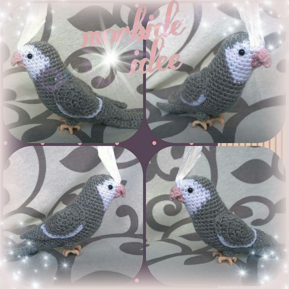 Amigurumi di pappagallo calopsite