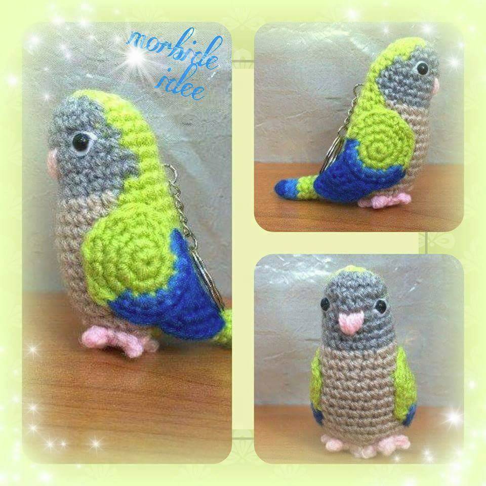 Amigurumi di pappagallo cocorita
