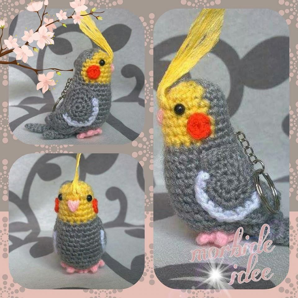 Amigurumi di pappagallo calopsite