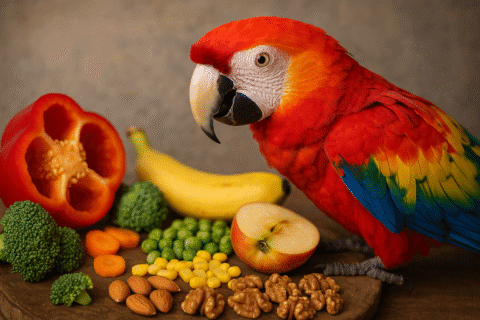 Alimentazione Pappagalli Ara